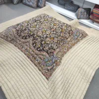 لحاف کرسی ستاره دستبافت 3 در 3 بزرگ با لوازم کامل