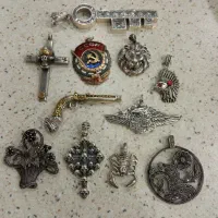 آویز وگردانی های تایلندی نقره عیار925بسیارزیباوتک