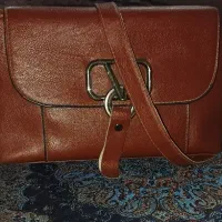 کیف چرم قهوه ایی