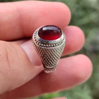 انگشتر فدیوم اسفندیار خسروی سنگ عقیق