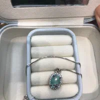 گردنبند نقره ایتالیا نگین فیروزه سبز|جواهرات|تهران, قیطریه|دیوار