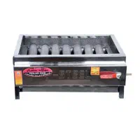 کباب‌پز گازی7شعله پولاد گاز ۵۰سانت (رویه چدنی اصل)