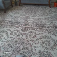 یک عدد رو فرشی کرم مخمل جنس خوب