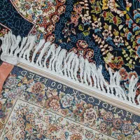 2تخته فرش 9متری سورمه ای نقشه شاه پری|فرش|قم, نیروگاه|دیوار