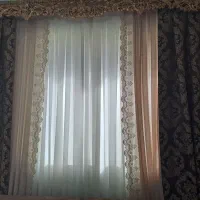 دو عدد والان  به همراه دو طوری مروارید دوزی شده