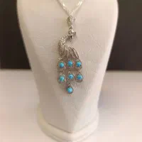 گردنی فیروزه عجمی با زنجیر