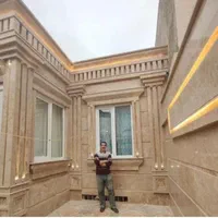 سنگ کار رومی ساده ترکیبی پله کف بدنه محوطه