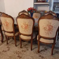 مبلمان ۷نفره ونهارخوری ۸نفره|مبلمان خانگی و میز عسلی|تهران, زیبادشت|دیوار