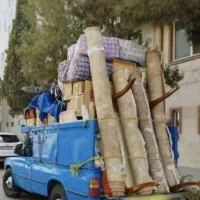 باربری حمل بار وانت نیسان خاورکارگرخالی مرزداران
