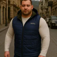 پافر دو رو سوپر سایز بزرگ ۶XLتا۱۰XL کلاه جدا میشه