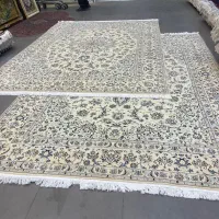 فرش دستباف (بساک)جفت ۹ متری نایین ۹ لا|فرش|مشکیندشت, |دیوار