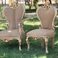کار دسته چوبی ۹نفره با میز جلو مبلی وشیشه|مبلمان خانگی و میز عسلی|اصفهان, ماشاده (رهنان)|دیوار