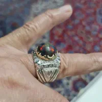 انگشتر نقره اوپال وعقیق|جواهرات|تهران, اکباتان|دیوار