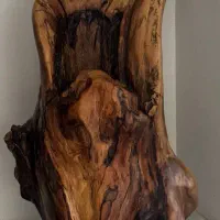 گلدان چوب گردو