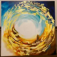 تابلو رنگ. روغن هنر زیبا نقاشی رنگ روغن