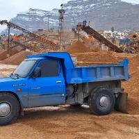 ماسه ۰۶ شسته خاک مخلوط ناخاله مصالح نیسان کمپرسی