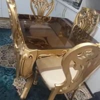 سرویس نهار خوری چهار نفره سالم و شیک ضد اب|میز و صندلی غذاخوری|نجف‌آباد, گلدشت|دیوار