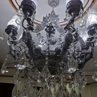 یک جفت لوستر ۸ شاخه فرشته تمام برنجی|لوستر و چراغ آویز|تهران, دولاب|دیوار