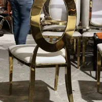 صندلی تالار رستوران مدل توخالی/استیل