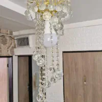 ۲ عدد لوستر کریستال پیچ