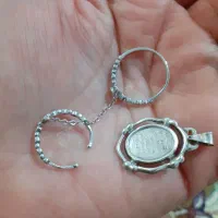 انگشتر و پلاک نقره