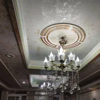 لوستر برنجی 4 شاخه