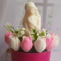 باکس شمع گل ویژه روز مادر