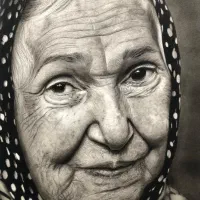 نقاشی سیاهقلم|خدمات پیشه و مهارت|رشت, سعدی (تختی)|دیوار