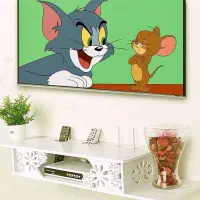 شلف دیواری نظم دهنده لوازم PVC مدل گل لاله نظافتی