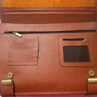 کیف اداری ،مهندسی چرم طبیعی رمز دار نو، مفت گذاشتم