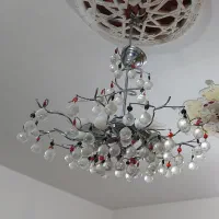دو عدد لوستر آویز شاخه‌ای مدرن|لوستر و چراغ آویز|اهواز, کوروش|دیوار