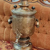 سماور‌قدیمی‌قدمت‌بالای‌صدسال‌‌ارتفاع65سانت