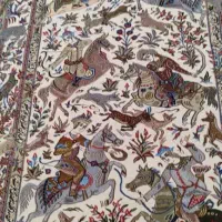قالیچه شکارگاه قم