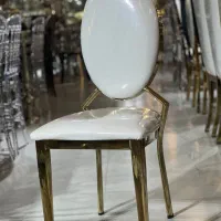 صندلی فلزی تسمه ای آبکاریpvd/تالاروخانه عقد