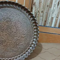 سلام سینی قلم زده برجسته تمیزبدون خط خش|کلکسیون اشیاء عتیقه|آبپخش, |دیوار