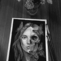 نقاشی سیاه قلم