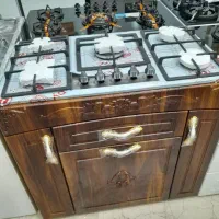 اجاق گاز مدل استیل با شیشه ای