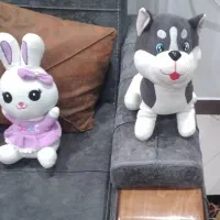 فروش ۳عدد عروسک خیلی قشنگ خرس بزرگ و خرگوش و سک|اسباب‌‌بازی|ساری, |دیوار