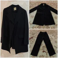 کت شلوار کرپ مرویجت پر رنگ