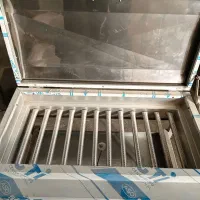 کباب پز استیل/ ۸۰ سانتی پایه دار دو شیر