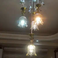 لوستر آویزآشپزخانه  چهار شاخه در حد نو