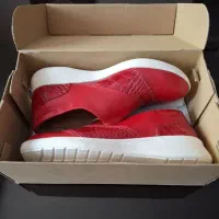 کفش چرم قرمز طبی آکبند برند ساینا چرم سایز ۳۹