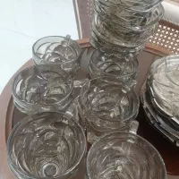 سرویس کریستال،کریستال،پیش دستی،استکان،قندون|ظروف سرو و پذیرایی|تهران, سلیمانی|دیوار