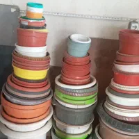 فروش انواع گلدان پلاستیکی در اشکال مختلف