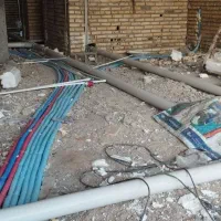 خدمات تاسیسات  لوله کشی ساختمان  و باغچه