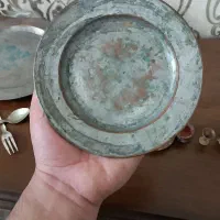 بشقاب دیوارکوب مسی قدیمی|کلکسیون اشیاء عتیقه|آمل, |دیوار
