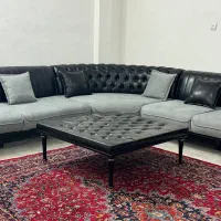 فروش مبل L شرکتی در حد نو نصف فیمت|مبلمان خانگی و میز عسلی|تهران, امجدیه (خاقانی)|دیوار