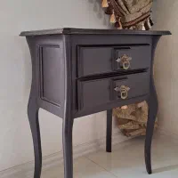 میز تلفن چوب گردو