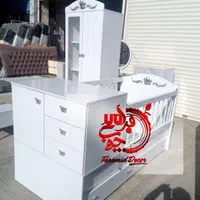 سیسمونی تخت خواب کودک و نوجوان2منظوره**مدل کینگ**|تخت و سرویس خواب|رشت, استقامت ۲|دیوار