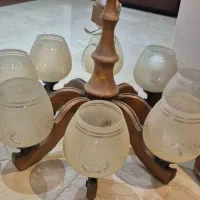 لوستر چوبی ۸ شاخه